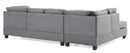 Malone  Sectional, Gray