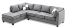 Malone  Sectional, Gray