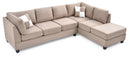 Malone  Sectional, Mocha