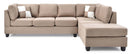Malone  Sectional, Mocha