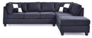 Malone  Sectional, Black