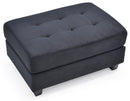 Malone  Ottoman, Black