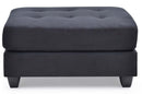 Malone  Ottoman, Black