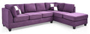 Malone  Sectional, Purple