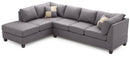 Malone  Sectional, Gray