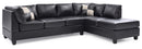 Malone Sectional, Black