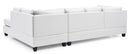 Malone  Sectional, White