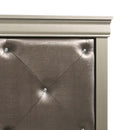 Lorana Full Bed, Silver Champagne