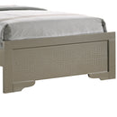 Lorana Twin Bed, Silver Champagne