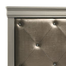 Lorana Twin Bed, Silver Champagne