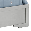 Lorana Twin Box Spring Bed, Silver Champagne