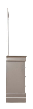Lorana 6-Drawers Dresser, Silver Champagne