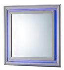 Lorana 38"L x 38"H Mirror, Silver Champagne