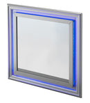 Lorana 38"L x 38"H Mirror, Silver Champagne