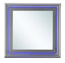 Lorana LED 38"L x 38"H Mirror, Silver Champagne