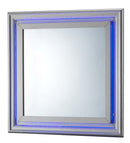 Lorana LED 38"L x 38"H Mirror, Silver Champagne