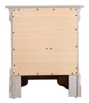 Lorana 2-Drawers Nightstand, Silver Champagne