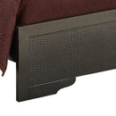 Lorana Full Bed, Metalic Black