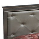 Lorana Queen Bed, Metalic Black