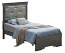 Lorana Twin Bed, Metalic Black