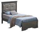 Lorana Twin Bed, Metalic Black