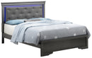 Lorana King Box Spring Bed, Metalic Black