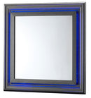 Lorana 38"L x 38"H Mirror, Metalic Black