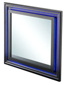 Lorana 38"L x 38"H Mirror, Metalic Black