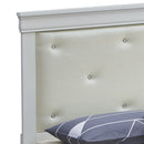 Lorana Queen Bed, Silver Champagne