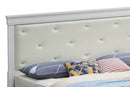 Lorana Queen Bed, Silver Champagne