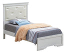 Lorana Twin Bed, Silver Champagne
