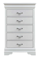 Lorana 5-Drawers Chest, White