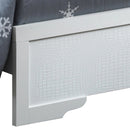 Lorana Twin Box Spring Bed, Silver Champagne