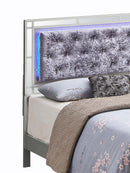 Madison Full Bed, Silver Champagne