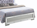 Madison Queen Headboard Bed, Silver Champagne