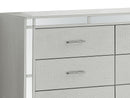 Madison 6-Drawers Dresser, Silver Champagne