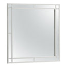 Madison 38"L x 38"H Mirror, Silver Champagne