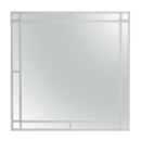 Madison 38"L x 38"H Mirror, Silver Champagne