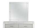 Madison 38"L x 38"H Mirror, Silver Champagne