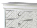 Verona 6-Drawers Dresser, Silver Champagne