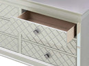 Verona 6-Drawers Dresser, Silver Champagne
