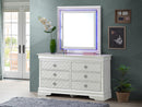 Verona 6-Drawers Dresser, Silver Champagne