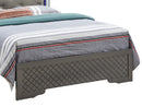 Verona King Box Spring Bed, Metalic Black