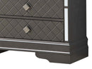 Verona 6-Drawers Dresser, Metalic Black