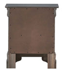 Verona 2-Drawers Nightstand, Metalic Black