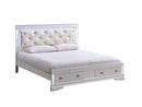Verona Queen Storage Bed, Pearl