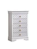 Verona 5-Drawers Chest, Pearl