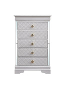 Verona 5-Drawers Chest, Pearl