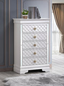 Verona 5-Drawers Chest, Pearl