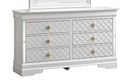 Verona 6-Drawers Dresser, Pearl
